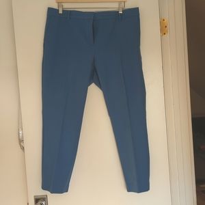 Ann Taylor The Ankle Pant Bright Azure Blue Size 14